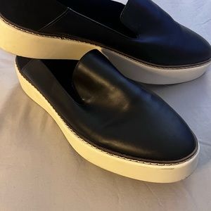 black loafers